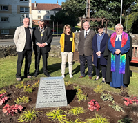 Mary of Iona 'The Harvesters' shipping disaster memorial dedication at the Chapel Street Cemetery in Gourock